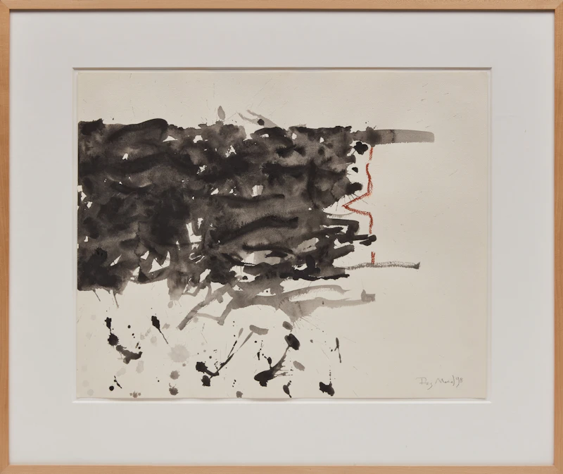 Raymond John Mead, Untitled Abstraction , mixed media on paper, 1998 - view 2