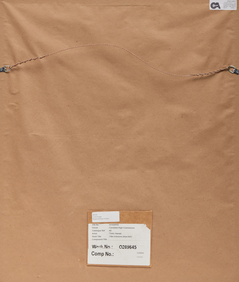 Harold Barling Town, Untitled (Blue Fish), single autographic print - view 3