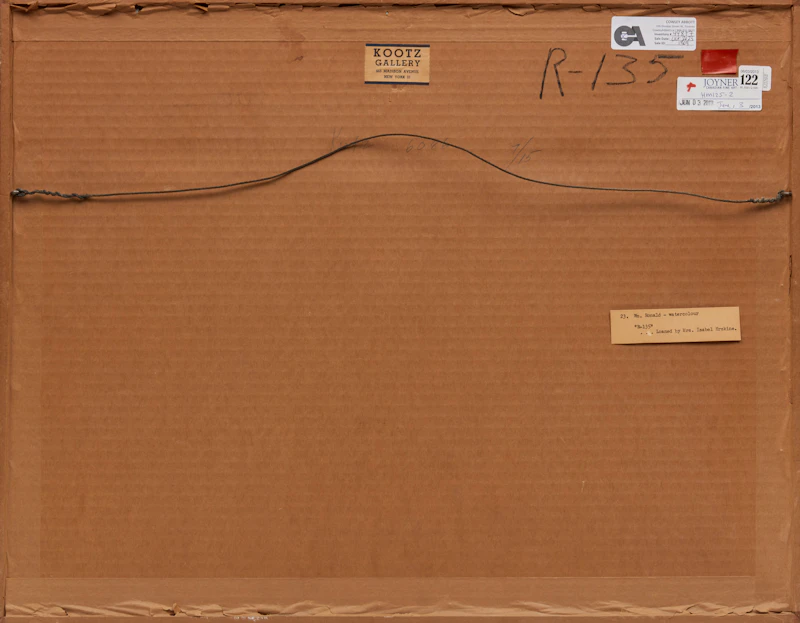 William Ronald, R-135, watercolour, 1960 - view 3