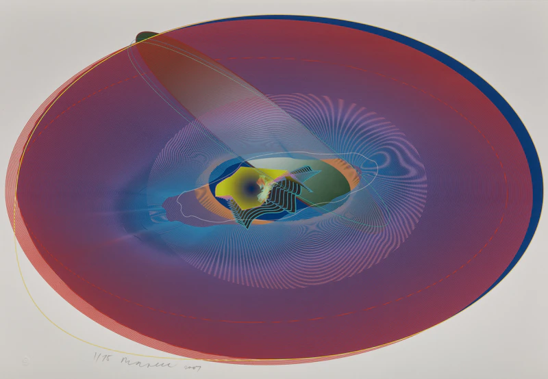 Untitled (Pink); Untitled (Blue) by Joseph Drapell