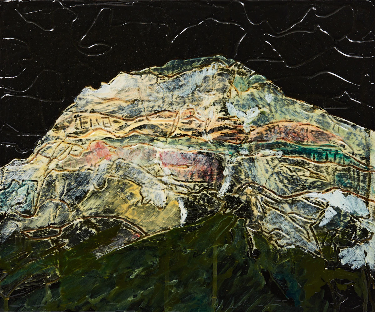 Steve Driscoll, From Yoho, mixed media on board, 2009