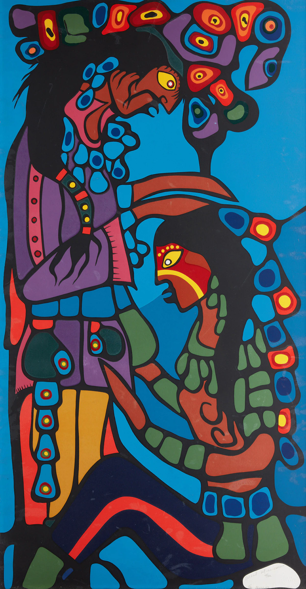 Norval Morrisseau, The Blessing, serigraph