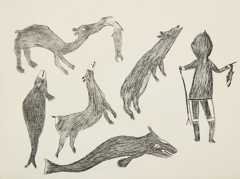 Kenojuak Ashevak, Untitled, etching - view 1