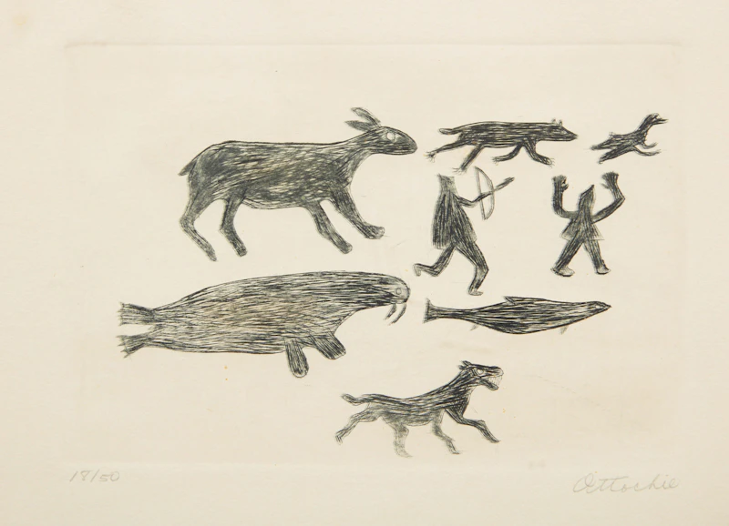 Timothy Ottochie, Untitled, #54, etching - view 1