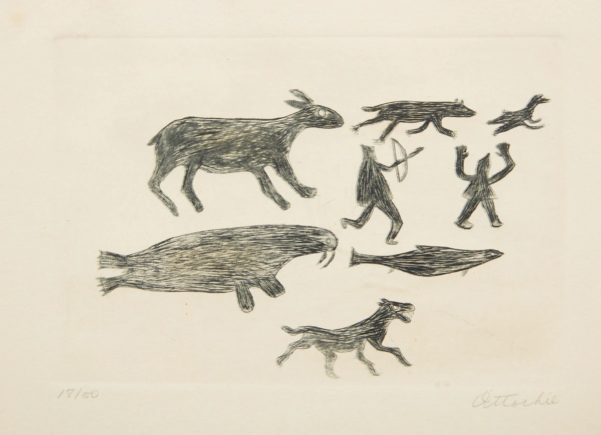 Timothy Ottochie, Untitled, #54, etching