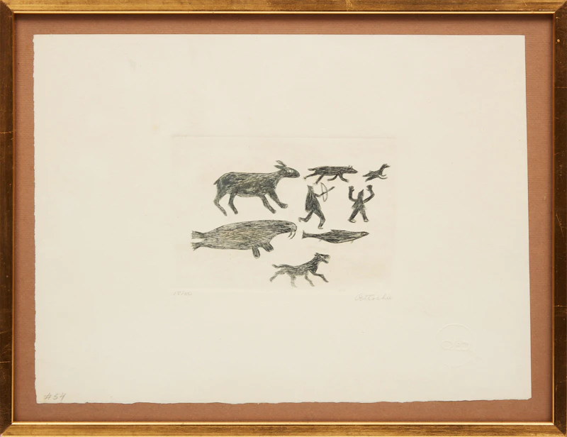 Timothy Ottochie, Untitled, #54, etching - view 2