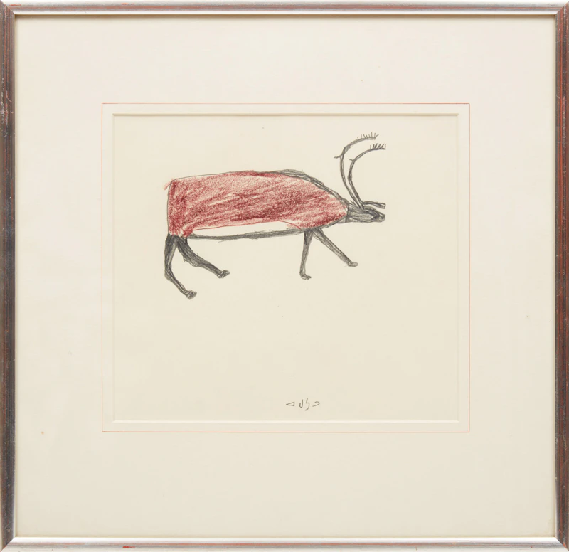 Luke Anguhadluq, Untitled, pencil and crayon - view 2