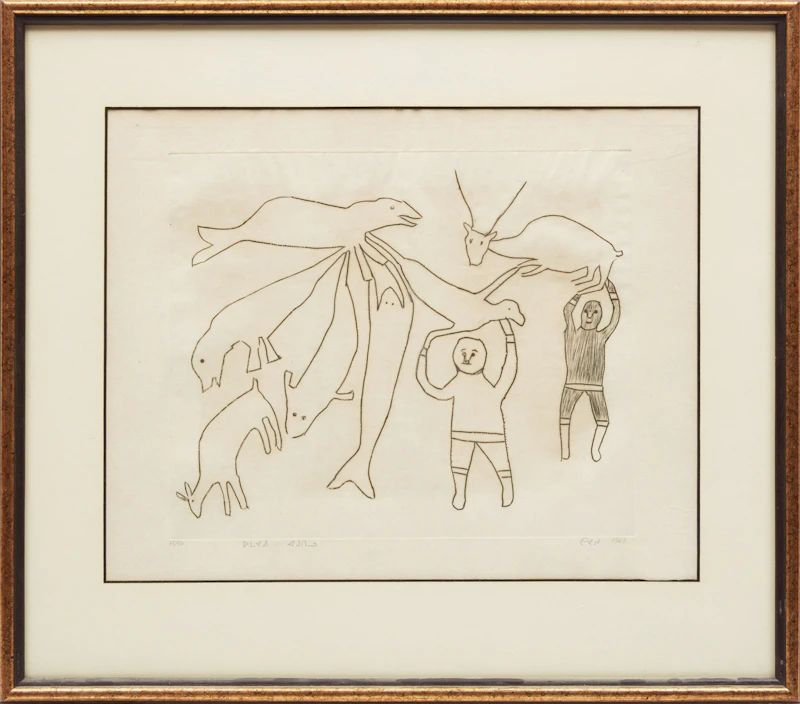 Unidentified First Nations Artist, Untitled, etching, 1963 - view 2