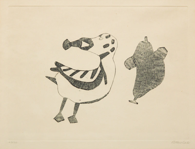 Ashoona Pitseolak, Untitled, engraving - view 1