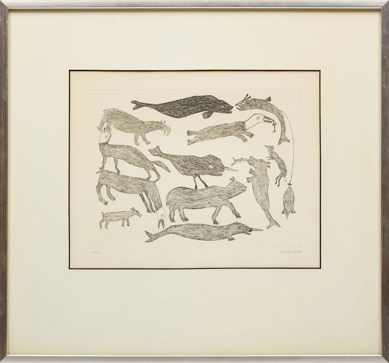 Kiakshuk, Animals; Untitled , two engravings - view 2