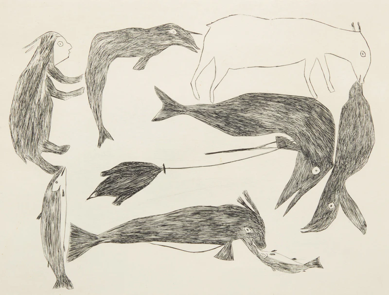 Kiakshuk, Animals; Untitled , two engravings - view 4