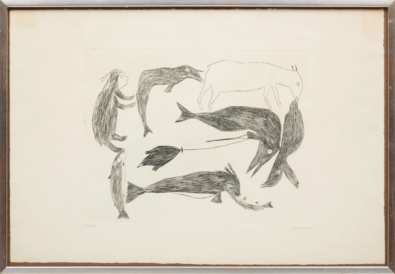 Kiakshuk, Animals; Untitled , two engravings - view 5