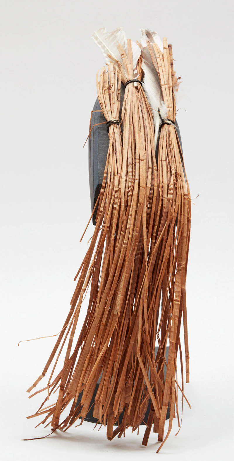 Patrick Amos, Nuu-chah-nulth Hummingbird, painted wood with feathers and cedar bark, 2011 - view 4
