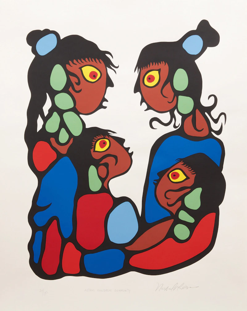 Norval Morrisseau, Shaman Vision Series One, set of six colour serigraphs - view 2