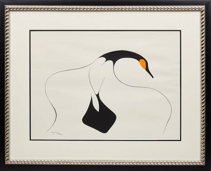 Benjamin Chee Chee, Bird , ink, 1977 - view 2
