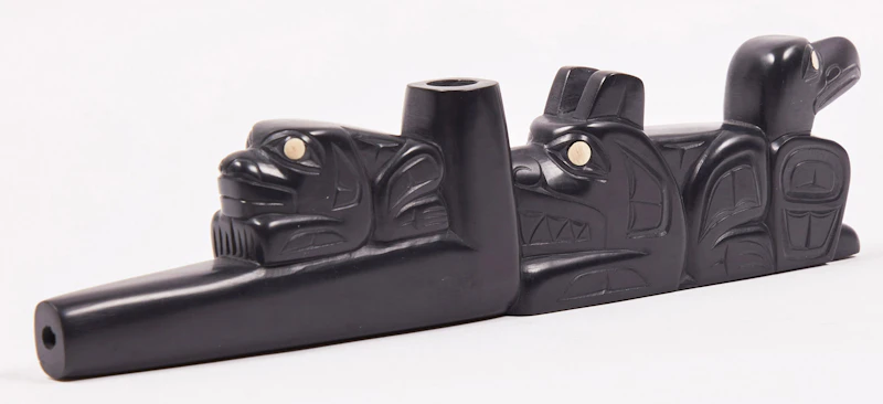 Glen Pollard, Peace Pipe, argillite - view 3