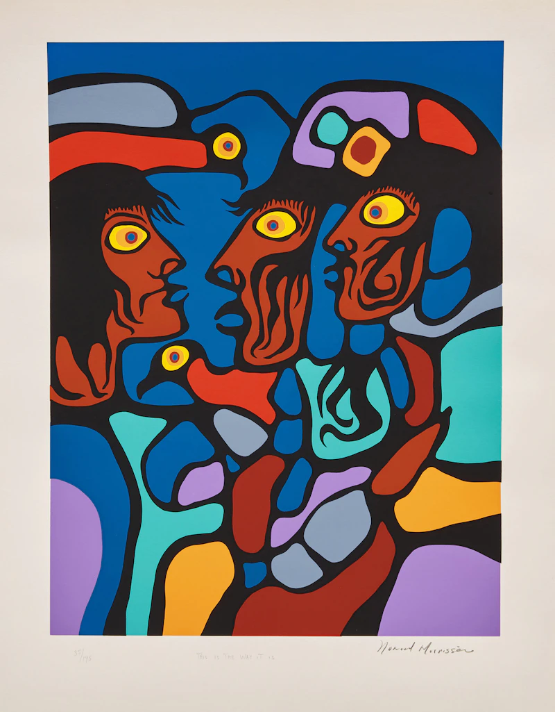Norval Morrisseau, Shaman Vision Series One: Vision to its Soul, Native Unity, A Child in Astral Plain, Astral Children Community, This Is The Way It Is and Fish Unity in Cosmic Sea, six serigraphs - view 9