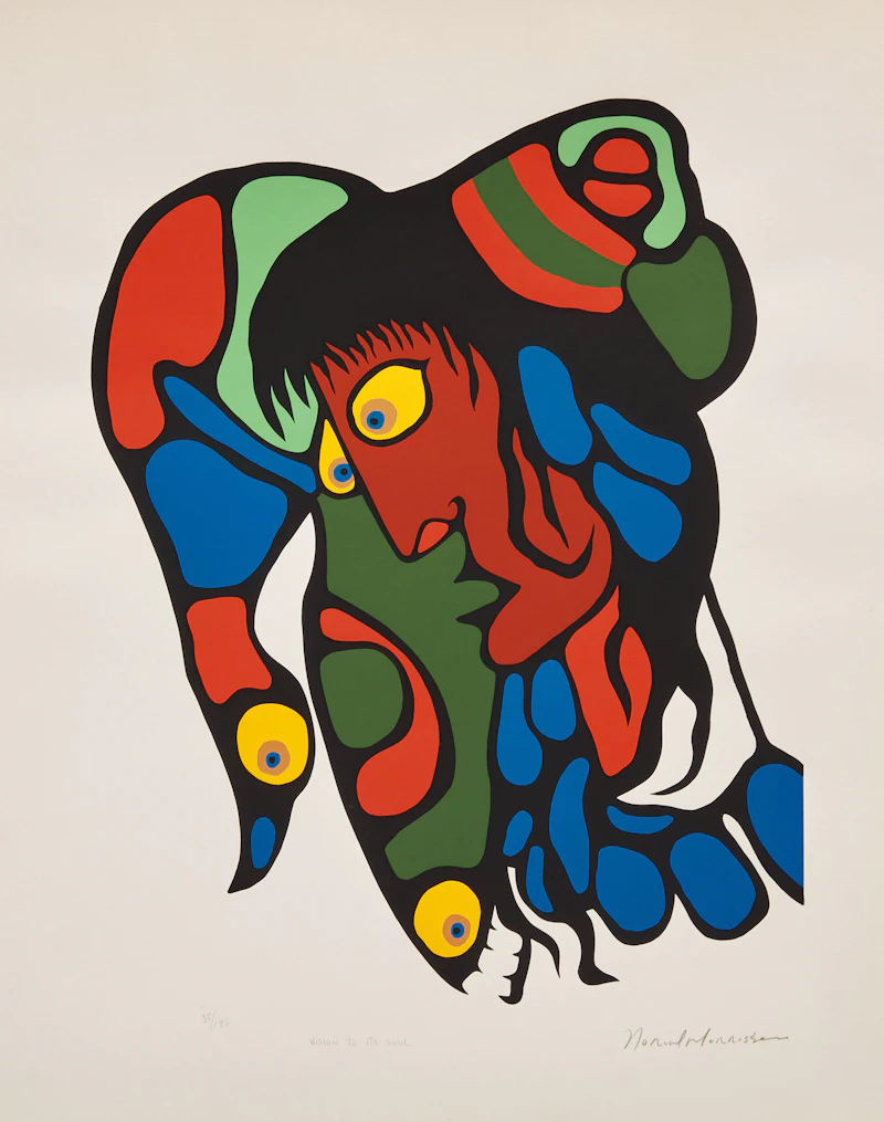 Norval Morrisseau, Shaman Vision Series One: Vision to its Soul, Native Unity, A Child in Astral Plain, Astral Children Community, This Is The Way It Is and Fish Unity in Cosmic Sea, six serigraphs - view 11