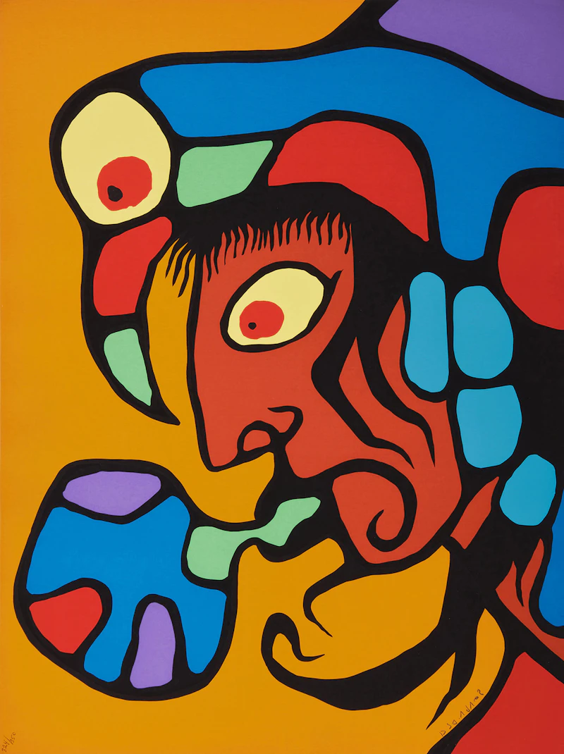 Norval Morrisseau, The Art of Norval Morrisseau: Collection of Five Prints , five colour serigraphs, 1979 - view 4