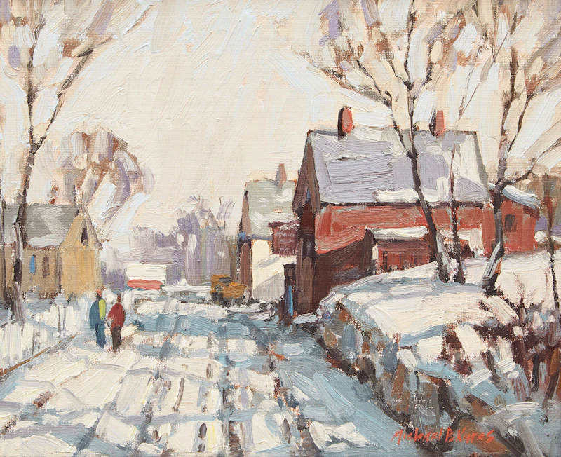 Winter Street Scene by Michael B. Karas