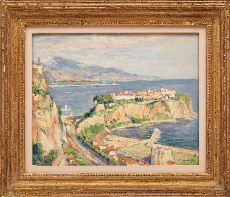 Frank Milton Armington, Monte Carlo, oil on panel, 1918 - view 2