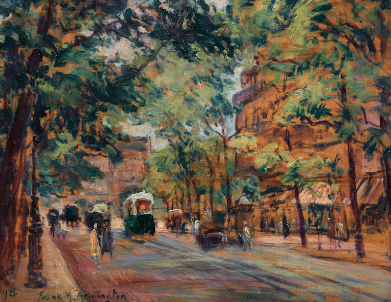 Boulevard St. Michel, Paris by Frank Milton Armington