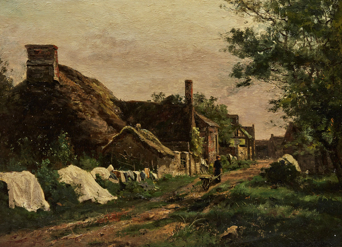 Aaron Allan Edson, Untitled (French Country Landscape), oil on canvas