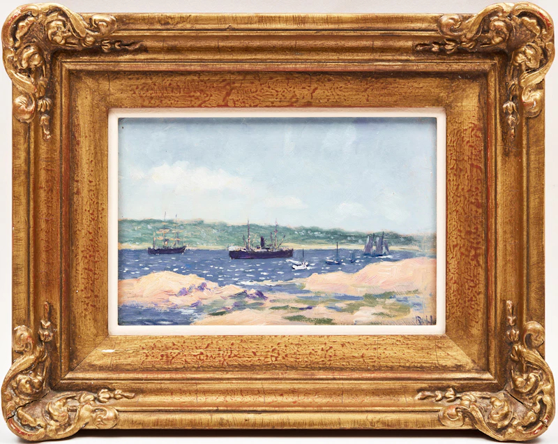 Robert Harris, Gloucester, USA, oil on board - view 2