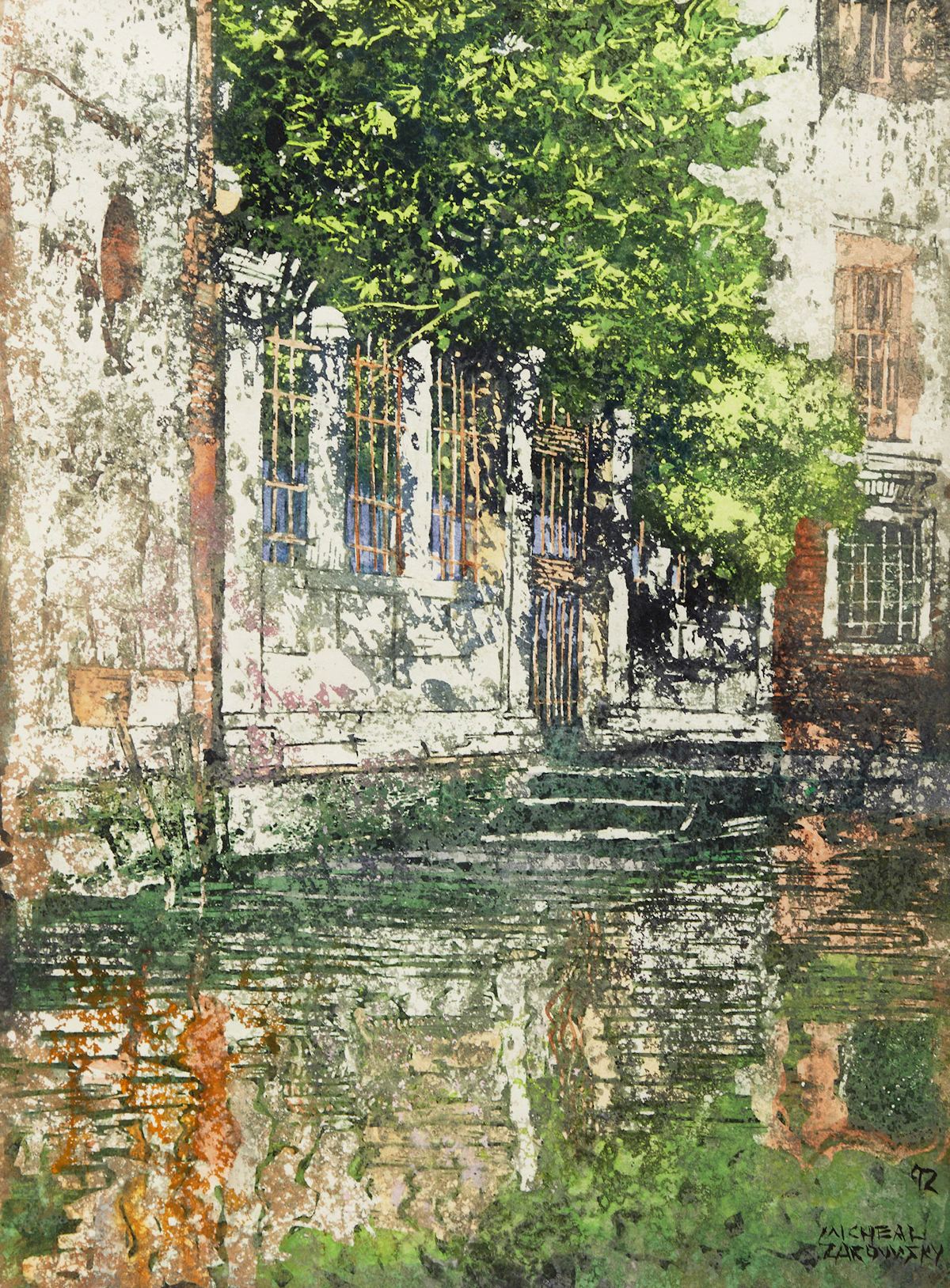 Michael Zarowsky, Three Views, three watercolours