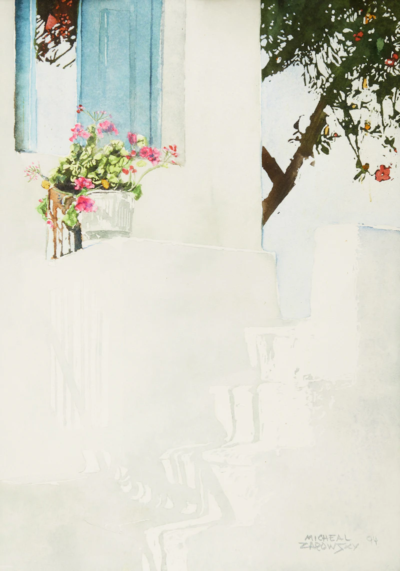 Michael Zarowsky, Three Views, three watercolours - view 4