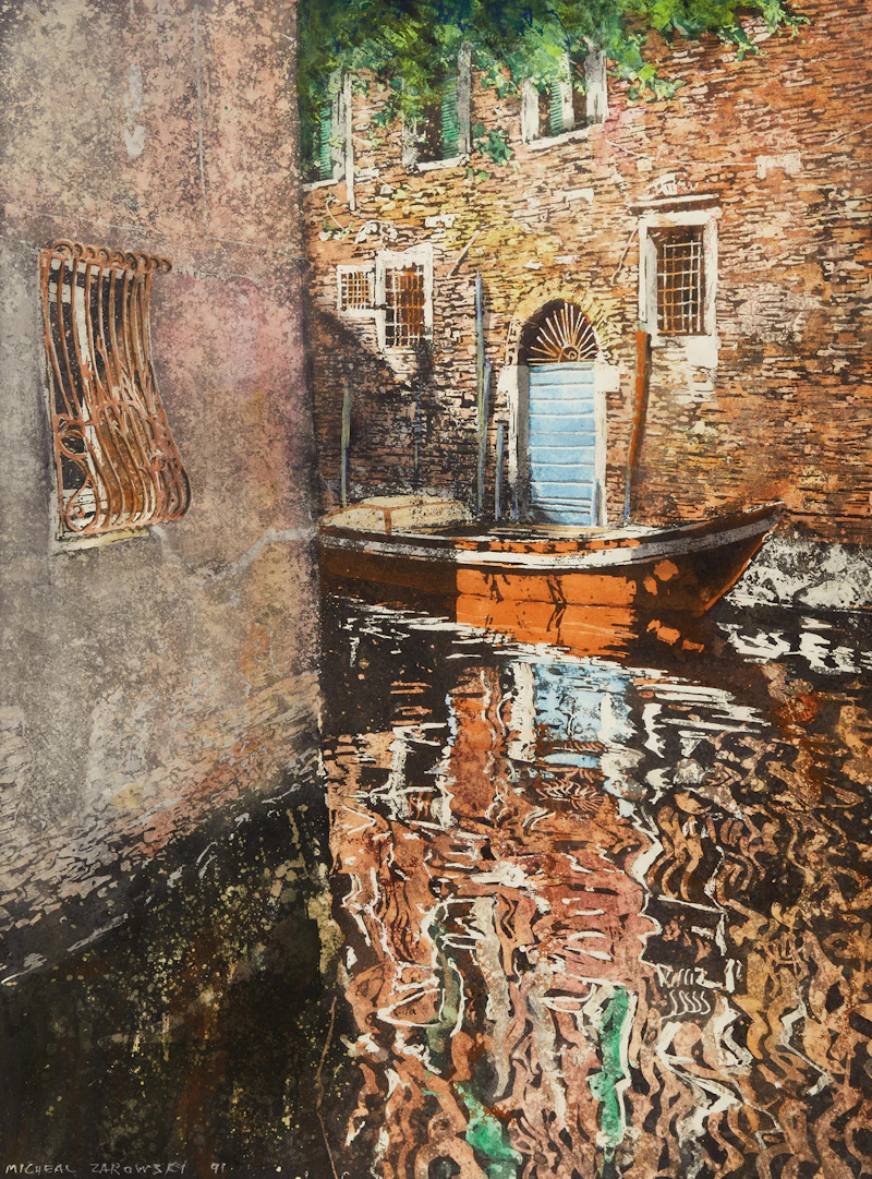 Michael Zarowsky, Three Views, three watercolours - view 4