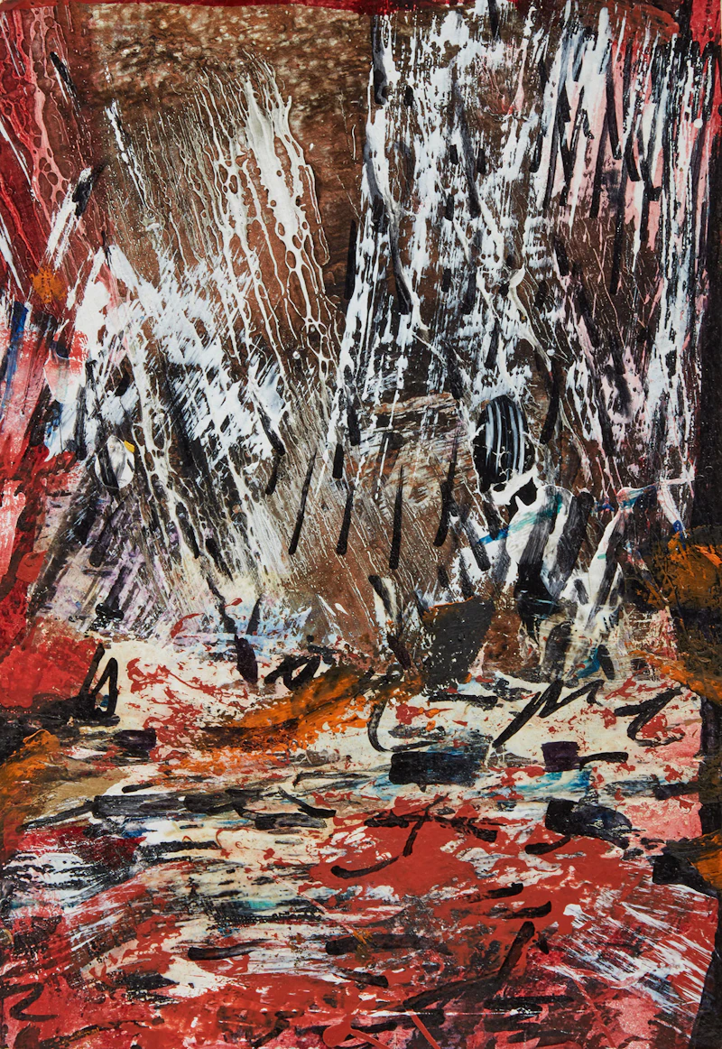 Marcelle Ferron, Sans titre, mixed media on paper
