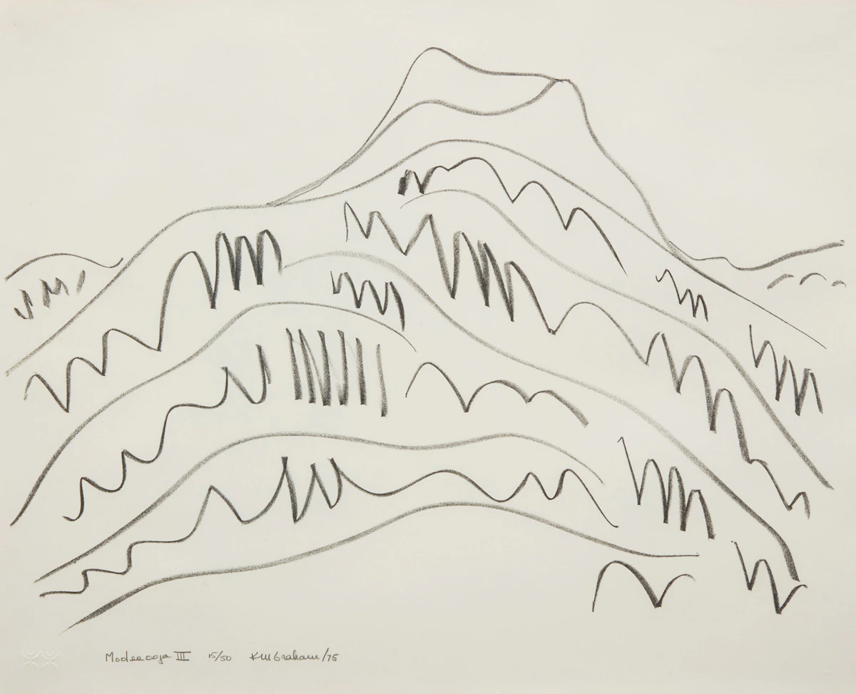 Kathleen Margaret Graham, Mooleeooja III, lithograph, 1975