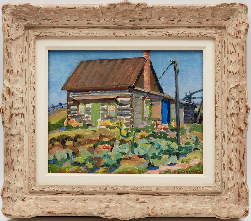 Edith Grace Coombs, The Blue Door, oil on panel - view 2