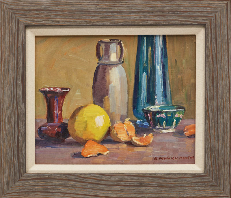 Bernice Fenwick Martin, Still Life, oil on canvas laid down on card - view 2