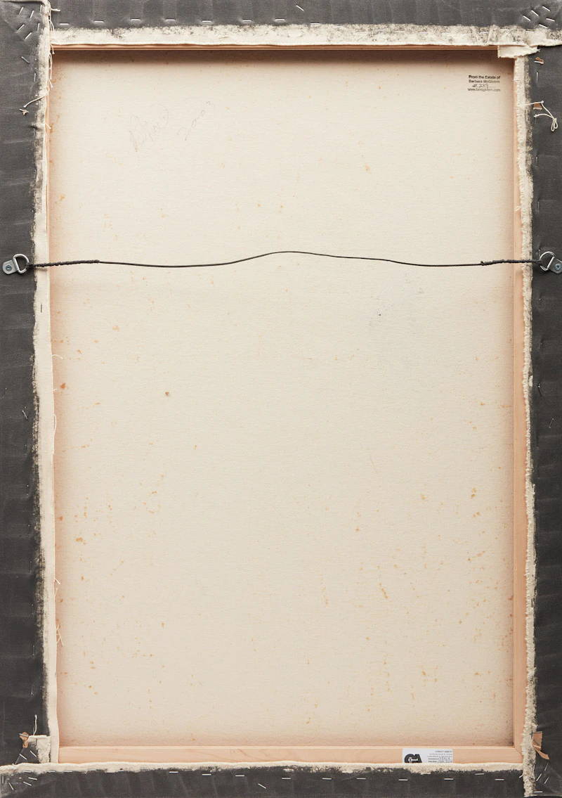 Barbara McGivern, Yellow (Floral Series), acrylic and gold leaf on paper mounted on canvas, 2003 - view 2