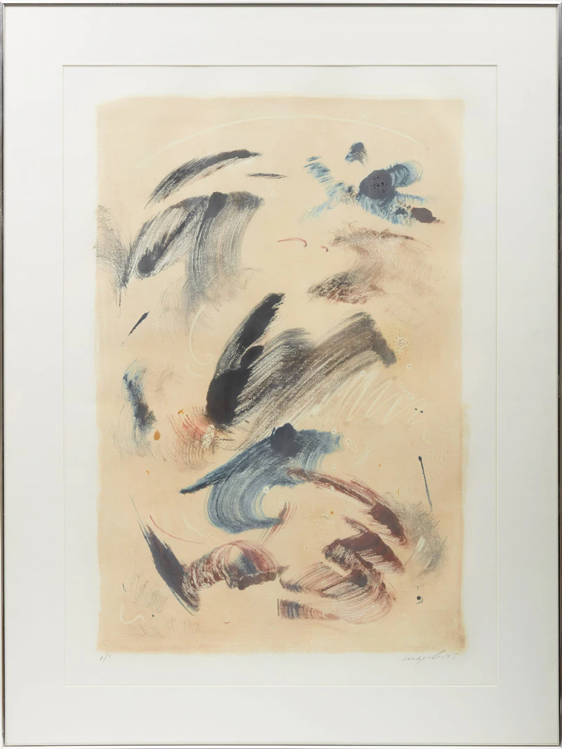 Aiko Suzuki, Untitled Abstraction, monotype, 1987 - view 2
