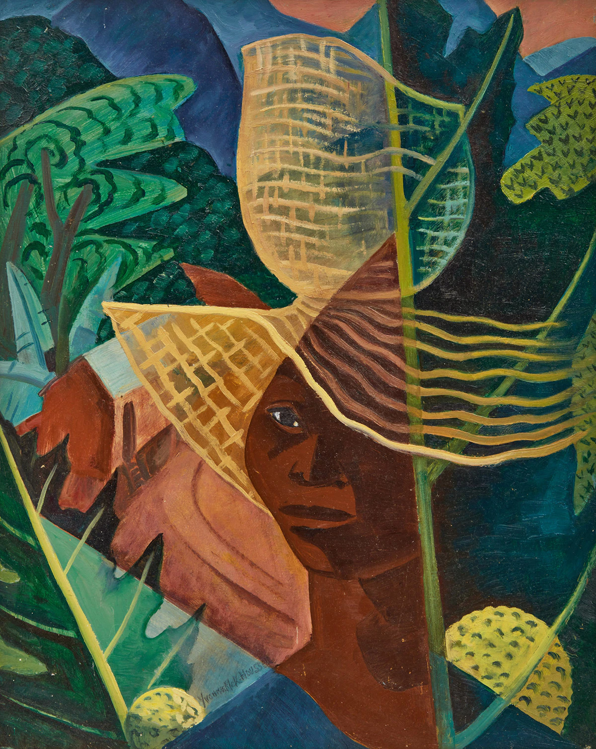 Yvonne McKague Housser, Jamaican Pattern, oil on board