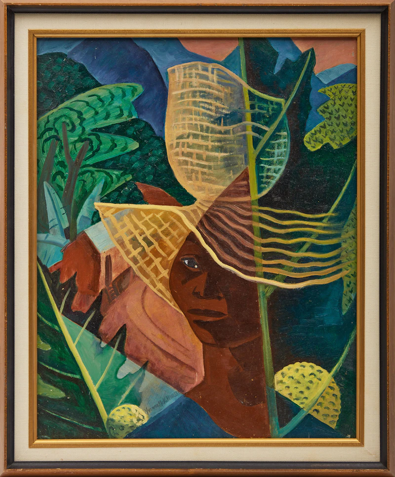 Yvonne McKague Housser, Jamaican Pattern, oil on board - view 2