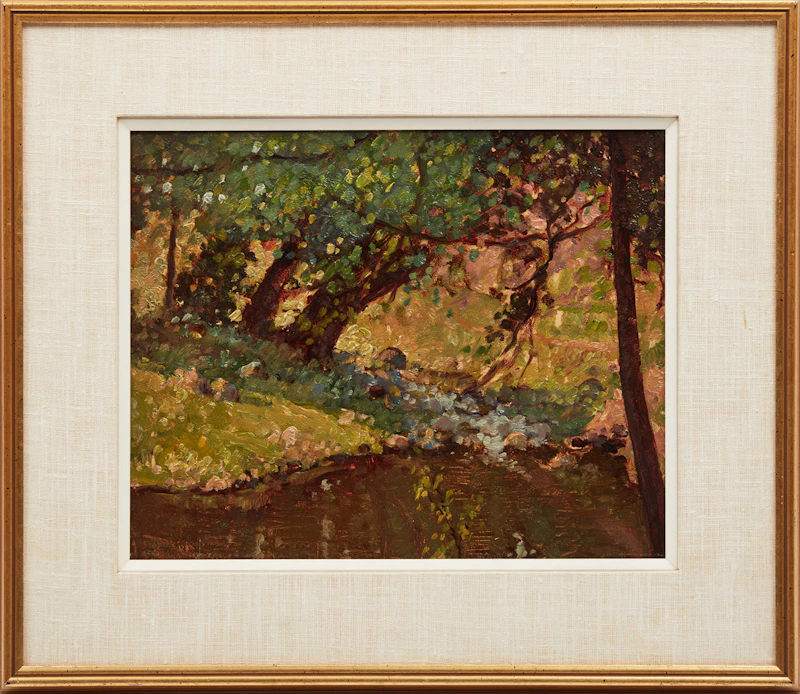 Frances Anne Johnston, Untitled (Forest Interior), oil on board - view 2