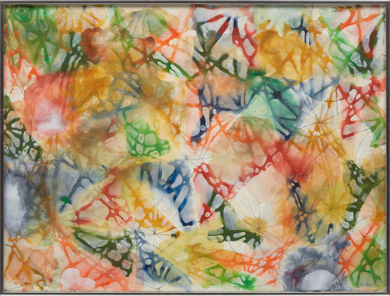 Marian Mildred Dale Scott, Net to Catch the Wind, mixed media on paper, 1978 - view 2