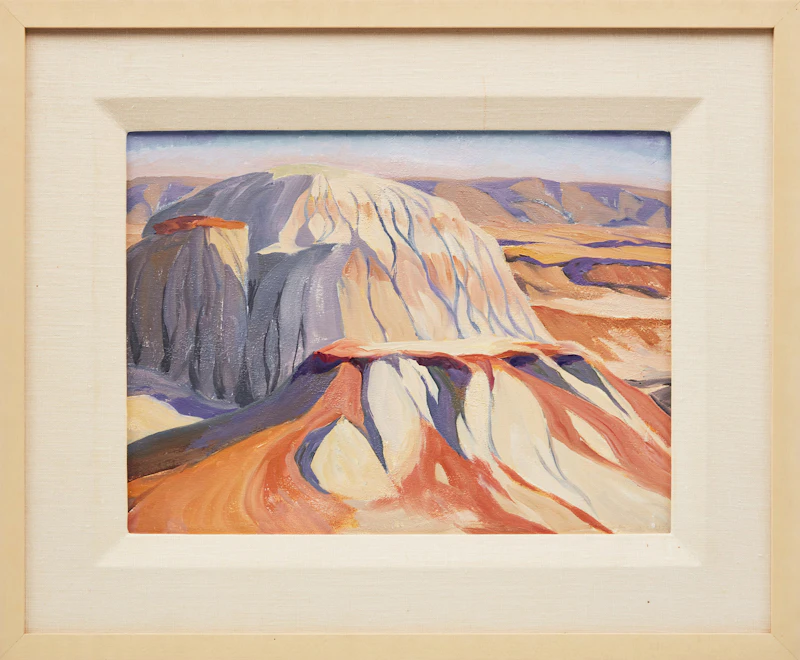 Doris Jean McCarthy, Dinosaur Park Forms , oil on board - view 2