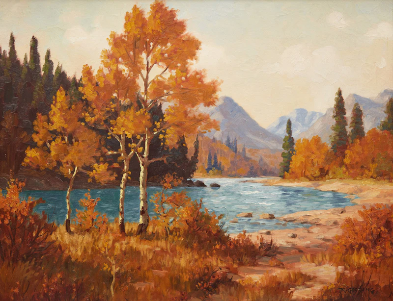 Roland Gissing, Fall on the Elbow , oil on canvas