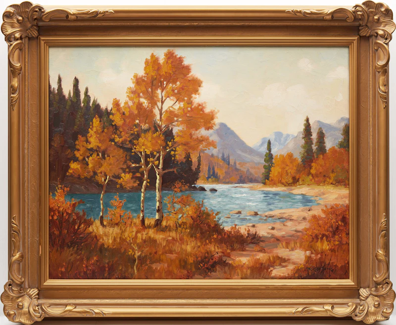 Roland Gissing, Fall on the Elbow , oil on canvas, 1932 - view 2