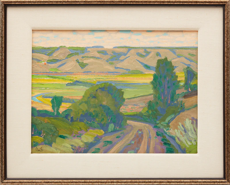 Illingworth Holey Kerr, Kennell Hill Road, Qu’Appelle Valley, oil on board, 1980 - view 2
