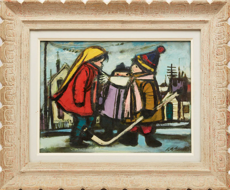 William Arthur Winter, Cold Snap, oil on canvas board - view 2