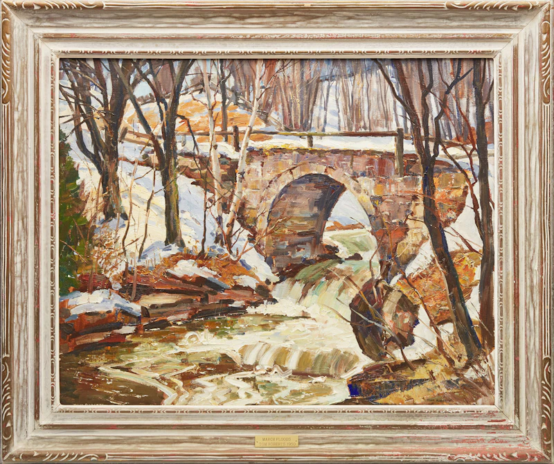 Thomas Keith Roberts, March Flood, oil on canvas - view 2