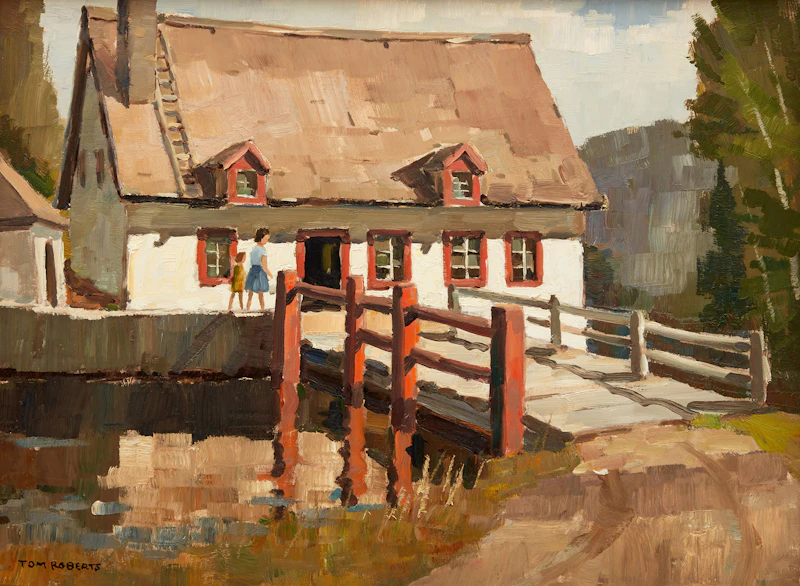 Mill at Les Éboulements by Thomas Keith Roberts