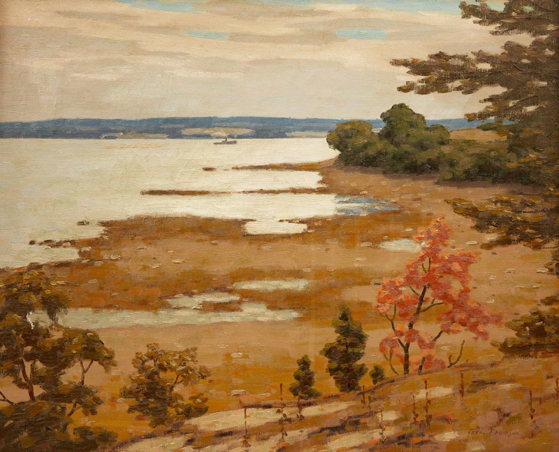 George Thomson, Harbor Bound, oil on canvas