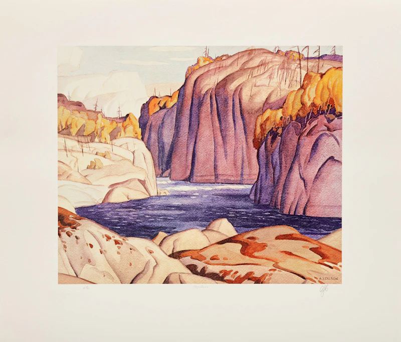 Alfred Joseph Casson, A.J. Casson: The Group of Seven Commemorative Anniversary Suite (Folio Two: Watercolours), folio of seven photolithographic reproductions - view 3